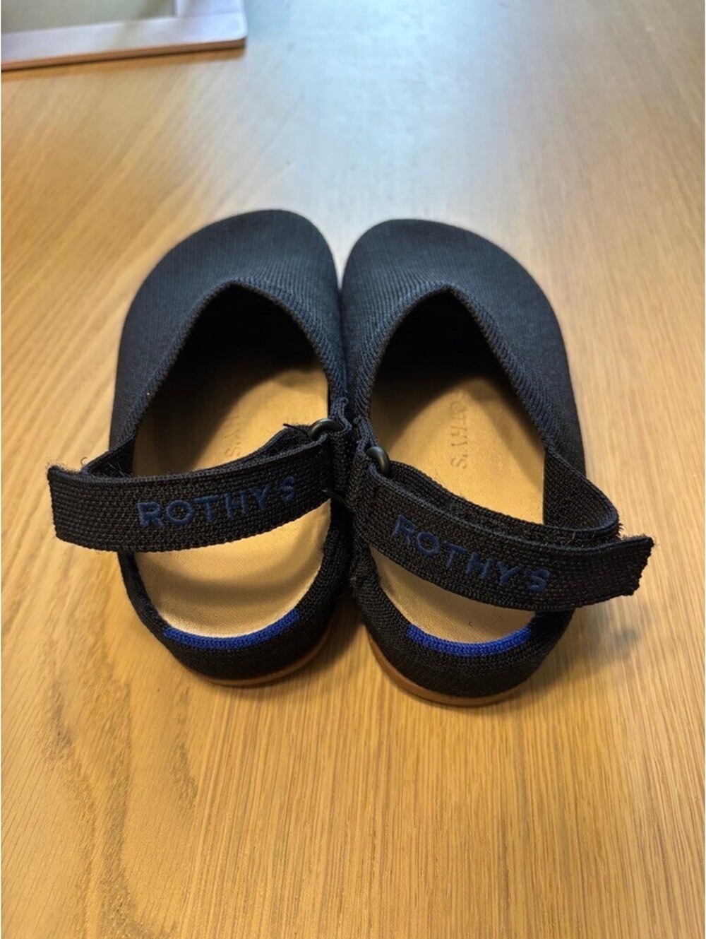 Rothy’s Kids Black Slingback Shoes Size 2